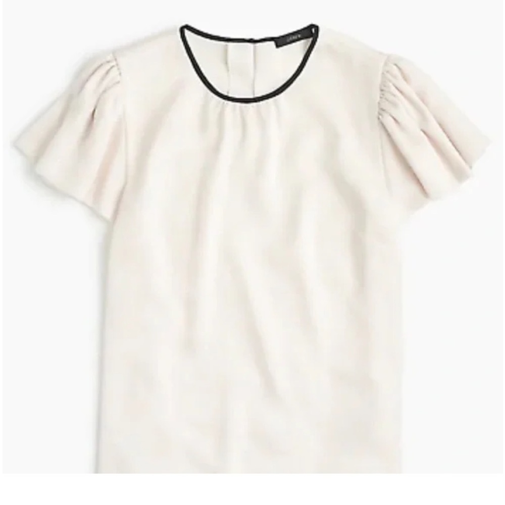 J. Crew Women's Drapey Crepe Cap Sleeve Top